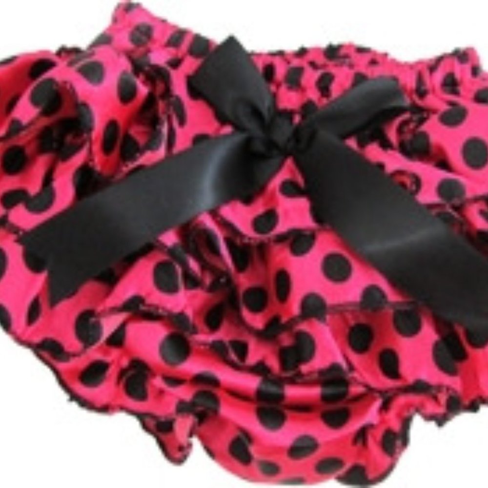 Infant Girls Silky Ruffle Bloomer